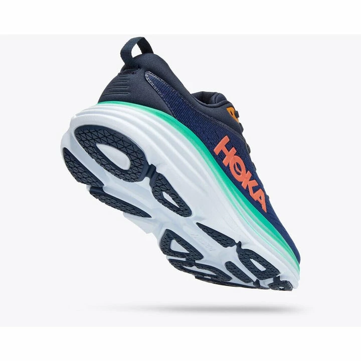 Hoka Bondi 8 Max Cushioned Women's Road Running Shoes - Outer Space / Bellwether Blue 4 Hoka Bondi 8 Max Cushioned Women's Road Running Shoes - Outer Space / Bellwether Blue - Image 4