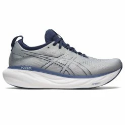 Asics Gel-Nimbus 25 WIDE Men's Running Shoes - Sheet Rock/Indigo Blue