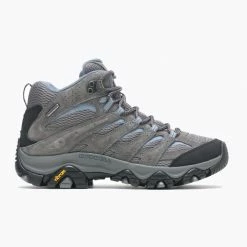 Merrell Moab 3 Mid Wide Women's Waterproof Hiking Boots - Granite