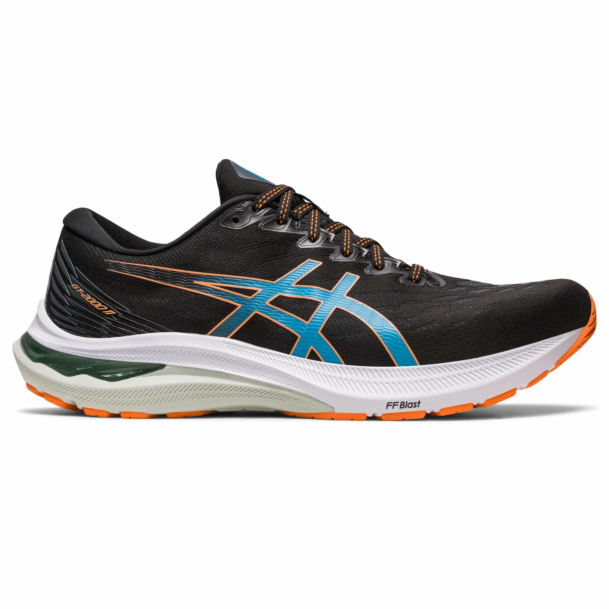 Asics GT-2000 11 Men's Running Shoes - Black/Sun Peach 1 Asics GT-2000 11 Men's Running Shoes - Black/Sun Peach