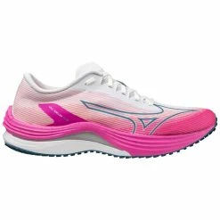 Mizuno Wave Rebellion Flash Women's Running Shoes - White/Silver