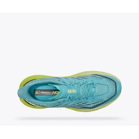 Hoka Speedgoat 5 Women's Running Shoes - Coastal Shade / Green Glow 5 Hoka Speedgoat 5 Women's Running Shoes - Coastal Shade / Green Glow - Image 5