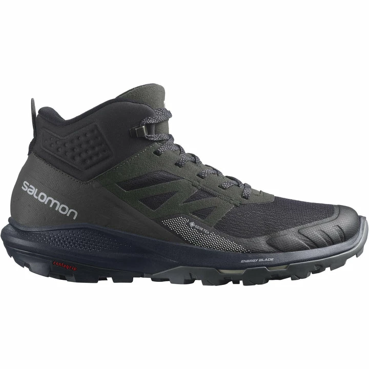 Salomon Outpulse Mid Gore-Tex Men's Hiking Boots - Black 1 Salomon Outpulse Mid Gore-Tex Men's Hiking Boots - Black