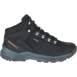 Merrell Erie Mid Men's Leather Waterproof Hiking Boots - Black