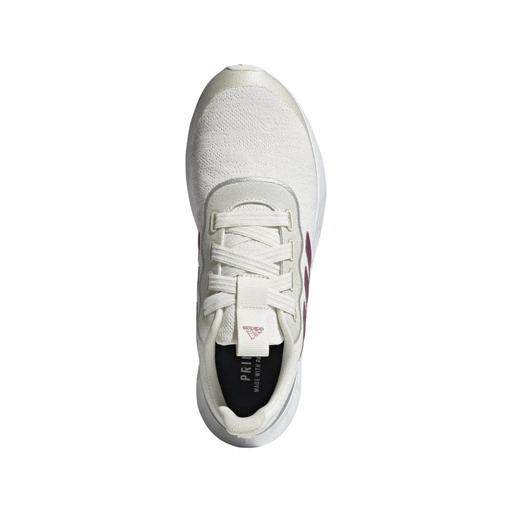 Adidas Qt Racer Sport Women's Running Shoes - White/Cherry/Silver 2 Adidas Qt Racer Sport Women's Running Shoes - White/Cherry/Silver - Image 2