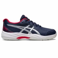 Asics Gel-Game 9 GS Youth Tennis Shoes - Midnight/Pure Silver