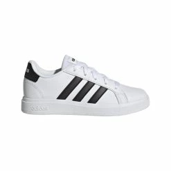 Adidas Grand Court 2.0 Junior Tennis Shoes - Ftwwht/Cblack/Cblack