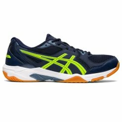 Asics Gel-Rocket 10 Men's Court Shoes - Midnight/Hazard Green