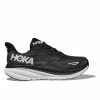 Hoka Clifton 9 Men's Running Shoes - Black / White